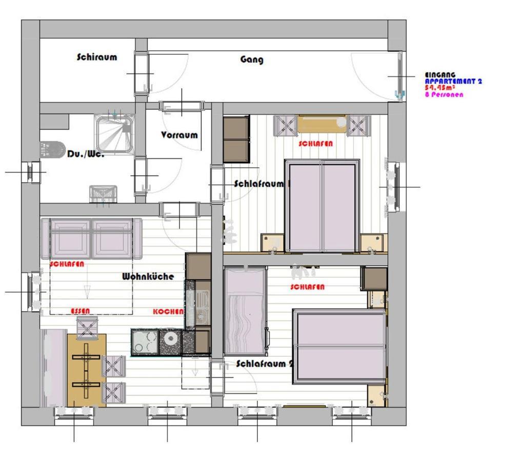 Chalet & Apartment Berger 蓬高圣约翰 外观 照片